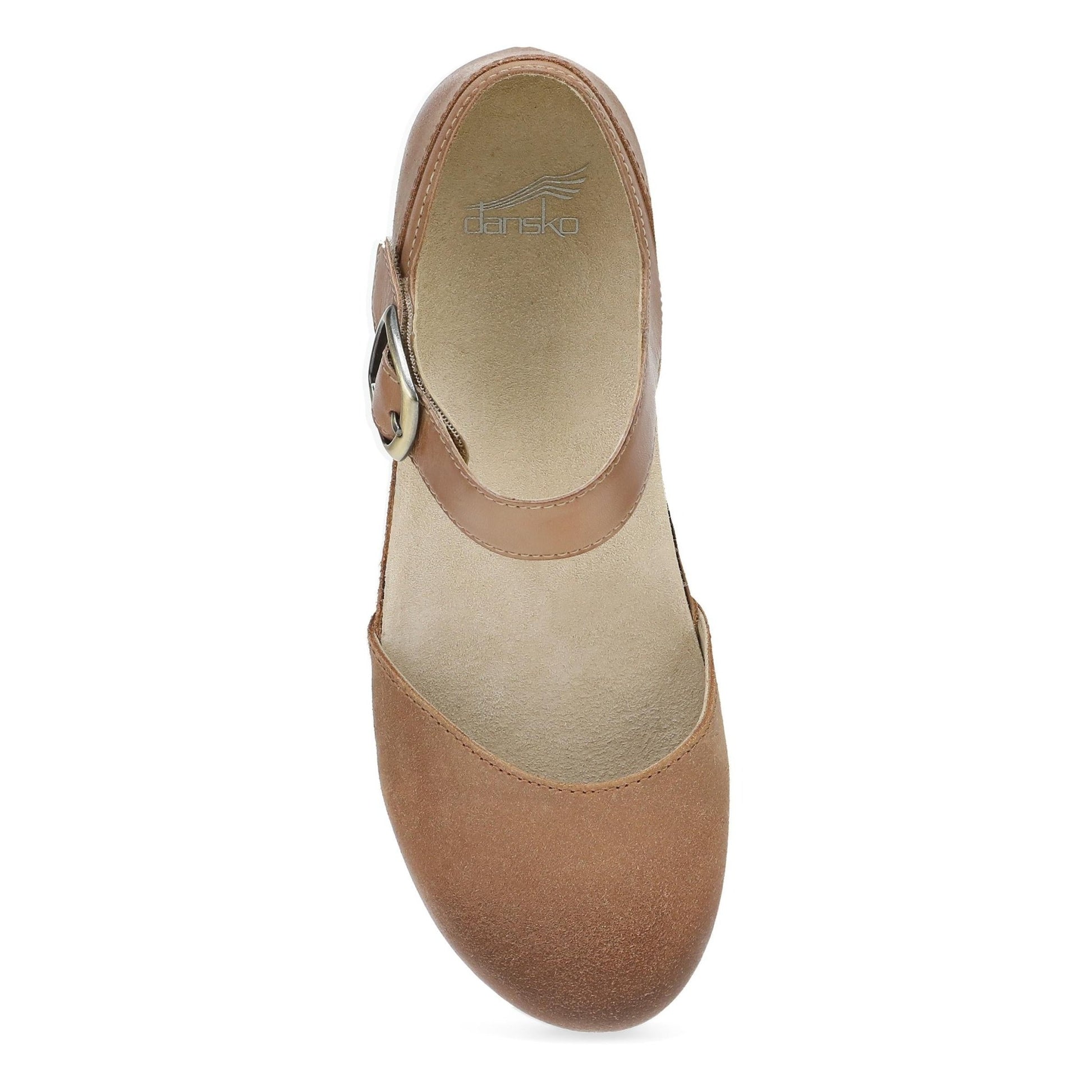 Mae | Burnished Suede | Tan - shoe - Dansko