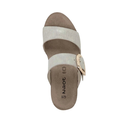 Magic | Suede | Platinum Stripe - Wedge - Naot