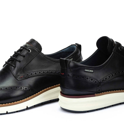 Manacor Wingtip Lace - Up | Men | Leather | Black - shoe - Pikolinos