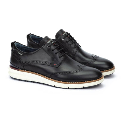 Manacor Wingtip Lace - Up | Men | Leather | Black - shoe - Pikolinos