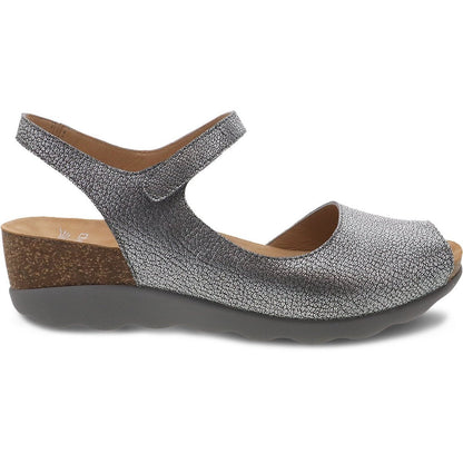Marcy | Metallic Leather | Pewter