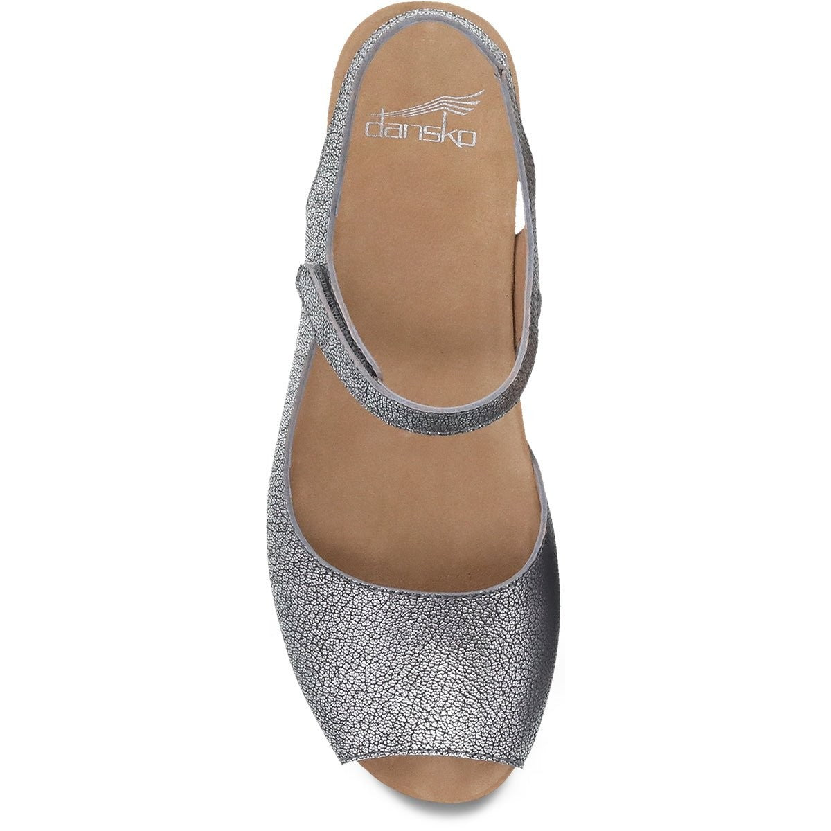 Marcy | Metallic Leather | Pewter