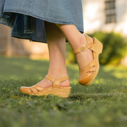 Margreta | Distressed Leather | Honey - sandals - Dansko