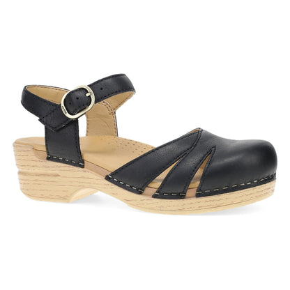 Margreta | Leather | Black - sandals - Dansko