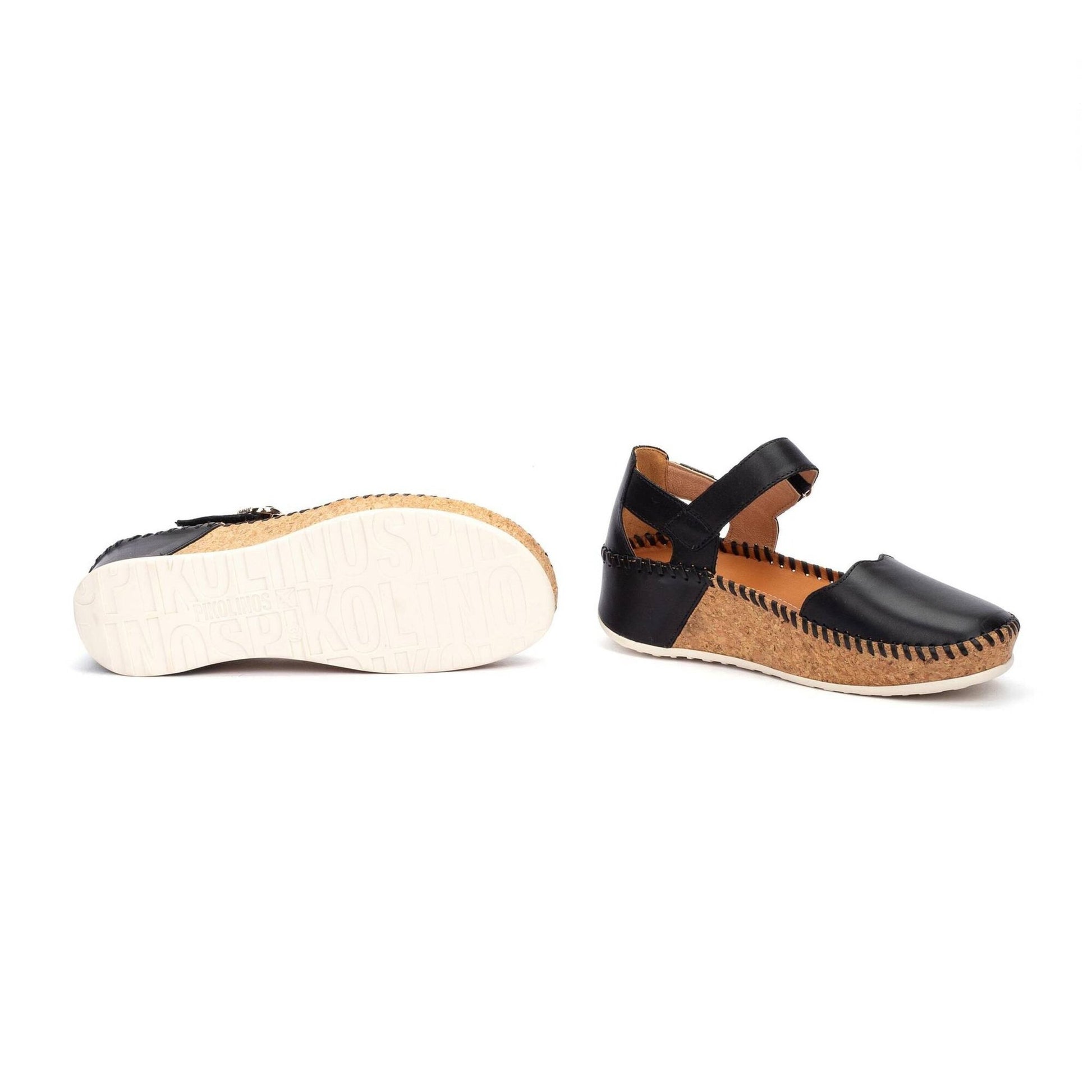 Marina Mary Jane | Leather | Black - sandals - Pikolinos