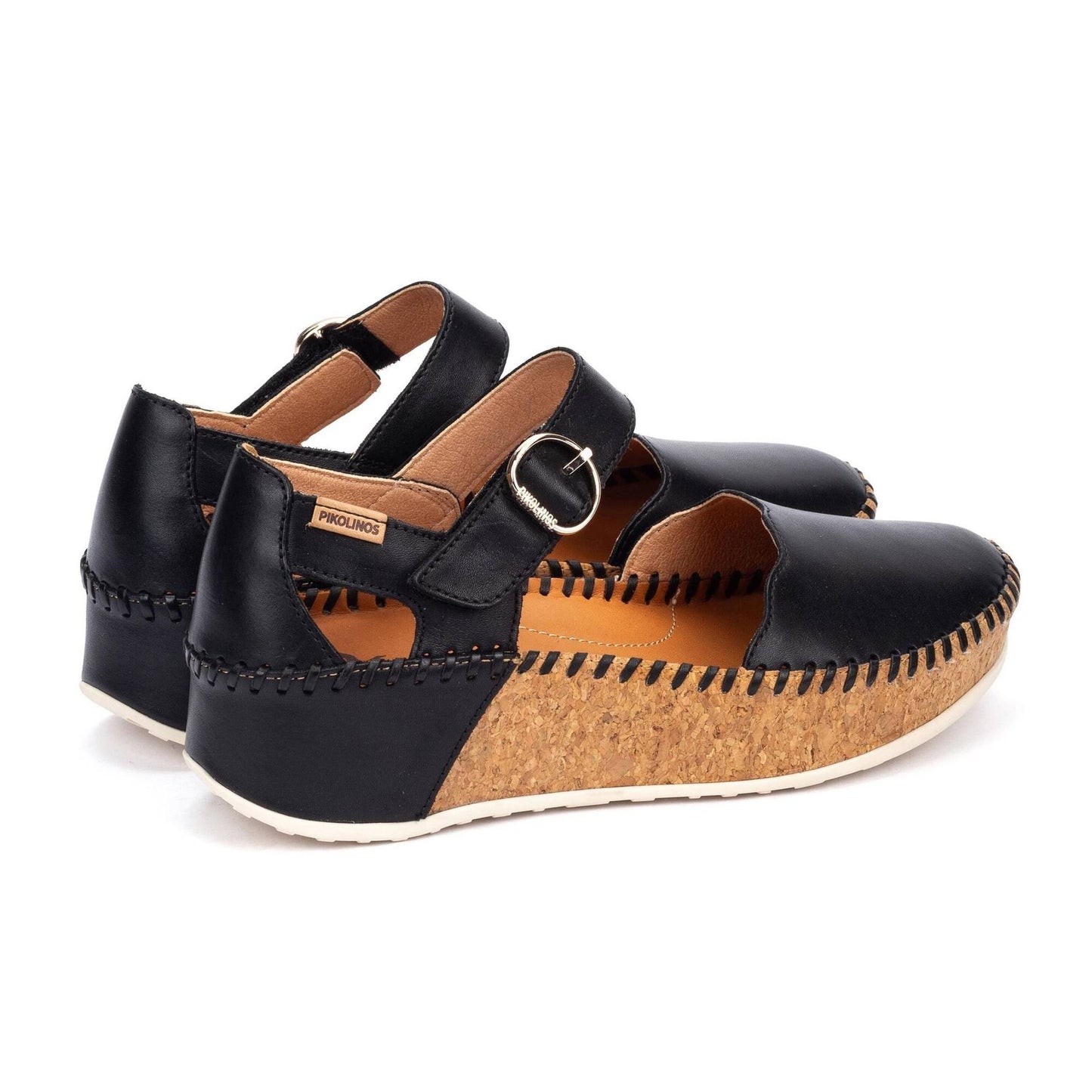 Marina Mary Jane | Leather | Black - sandals - Pikolinos