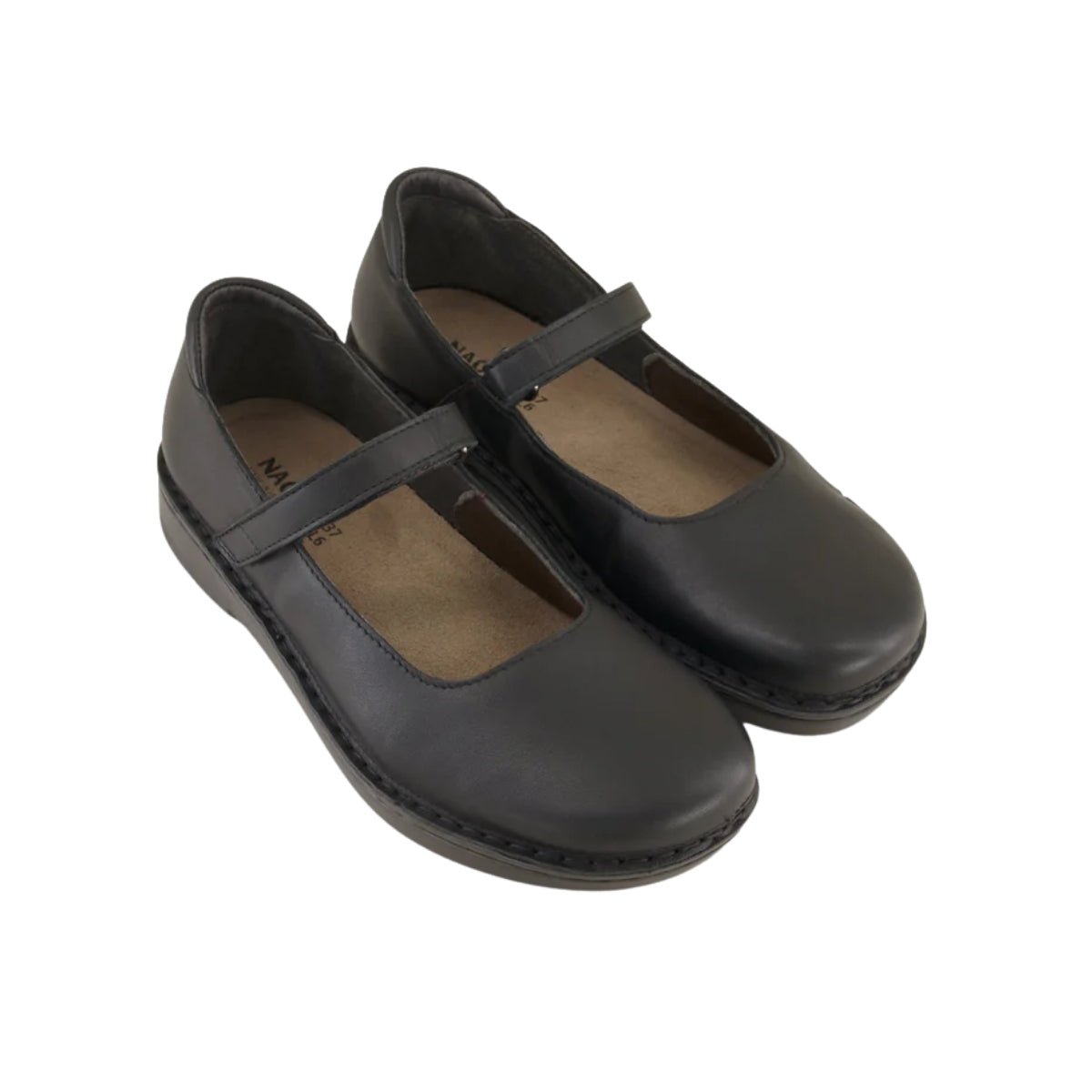 Martinos | Leather | Jet Black - shoe - Naot