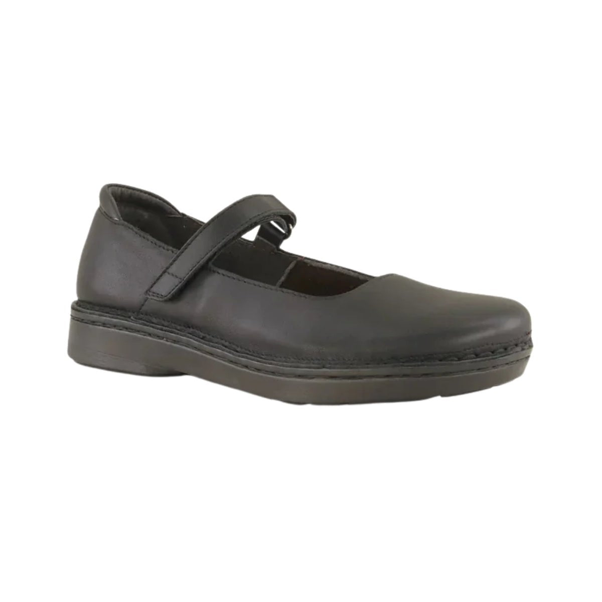 Martinos | Leather | Jet Black - shoe - Naot