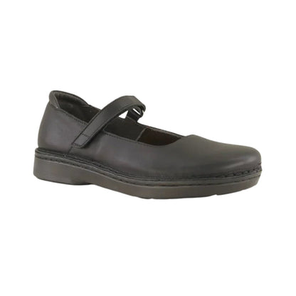 Martinos | Leather | Jet Black - shoe - Naot