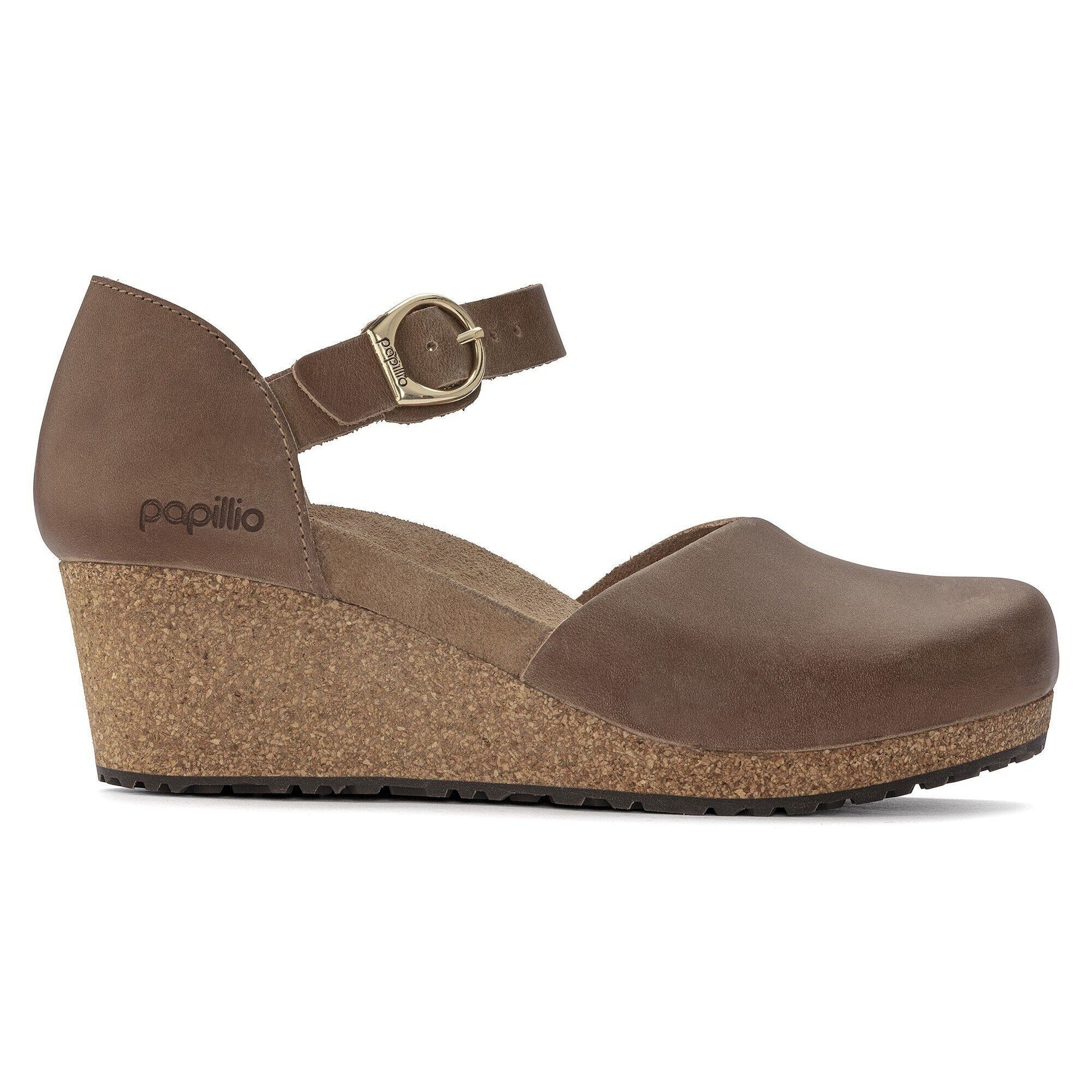 Mary Ring Buckle | Oiled Leather | Cognac - Wedge - Birkenstock