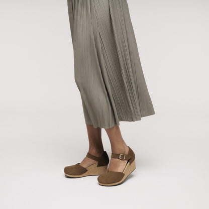 Mary | Suede | Dark Tea - Wedge - Birkenstock