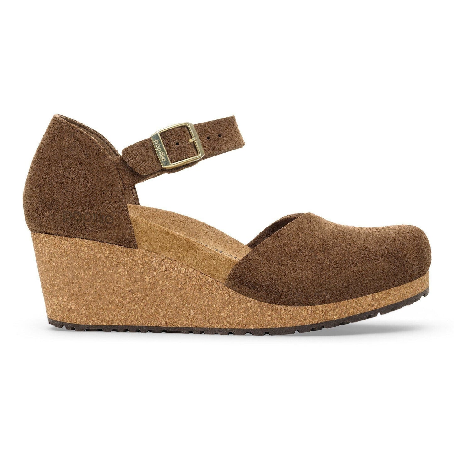 Mary | Suede | Dark Tea - Wedge - Birkenstock