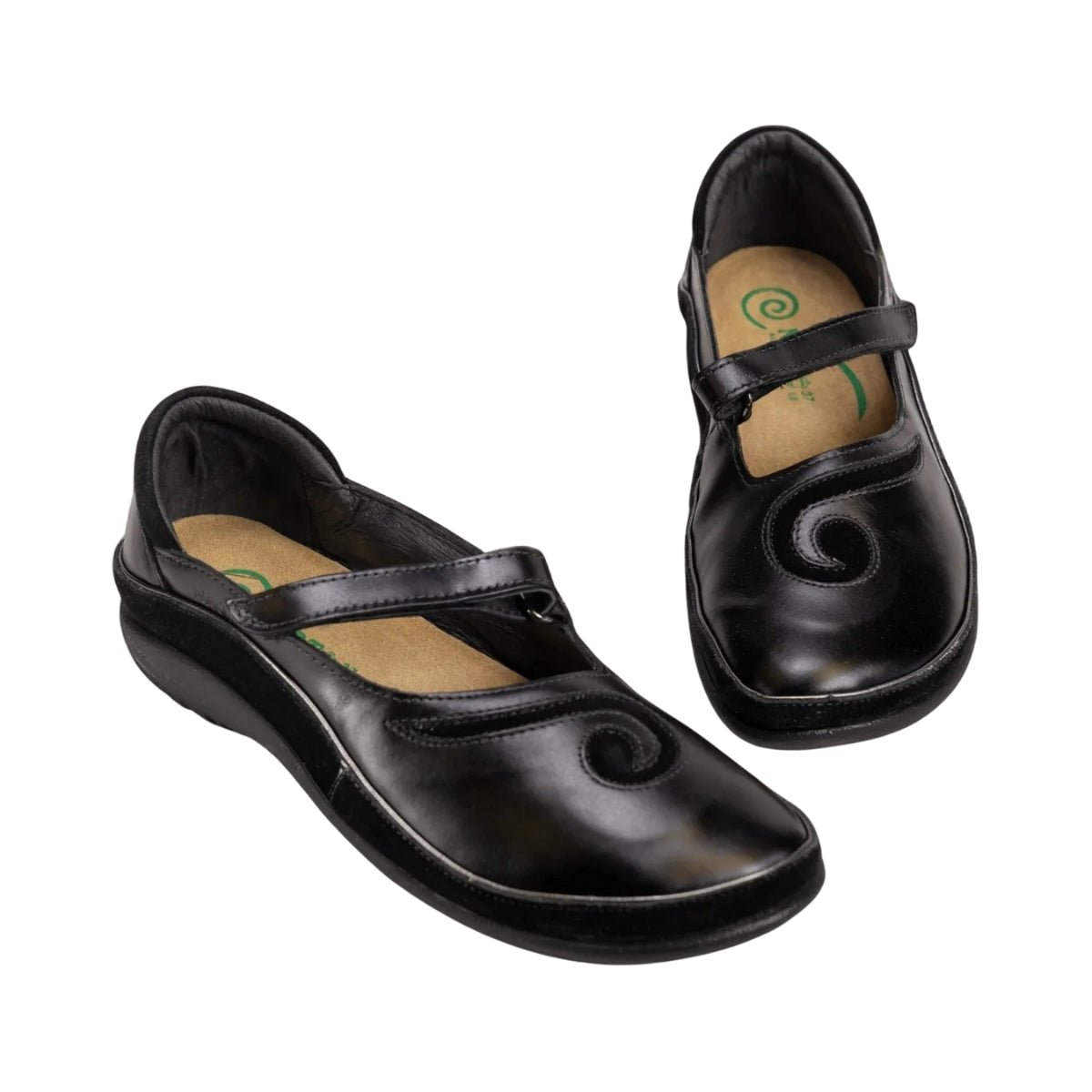 Matai | Madras/Suede | Black - shoe - Naot