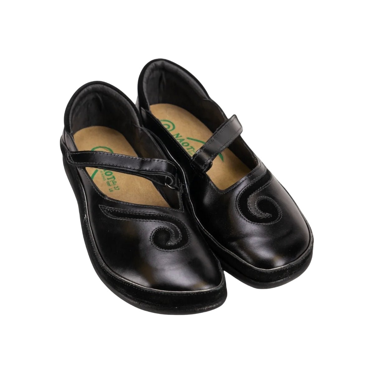 Matai | Madras/Suede | Black - shoe - Naot