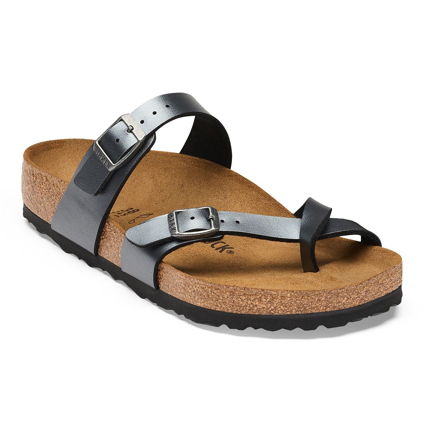 Mayari | Birko-Flor | Metallic Black - sandals - Birkenstock