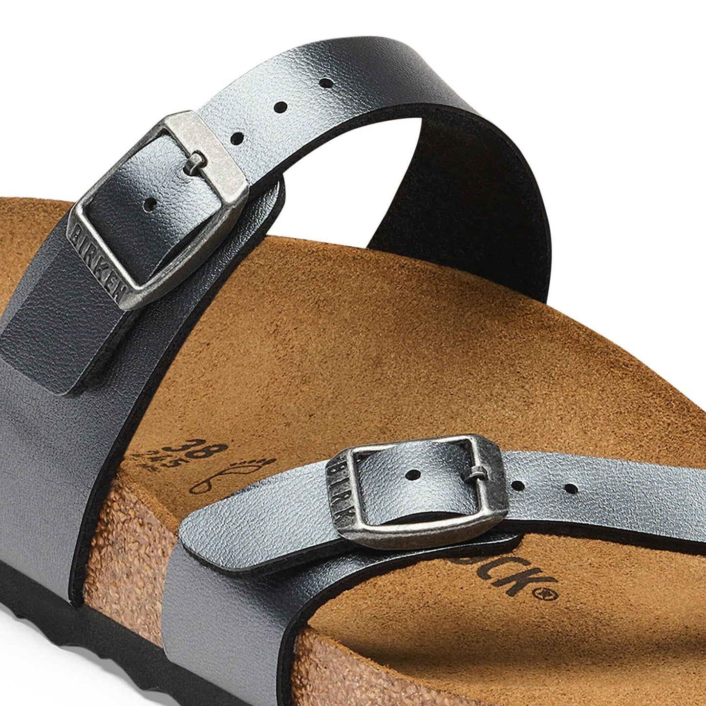 Mayari | Birko-Flor | Metallic Black - sandals - Birkenstock