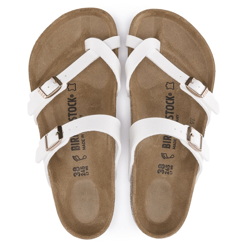 Mayari | Birko - Flor | White - Sandals - Birkenstock