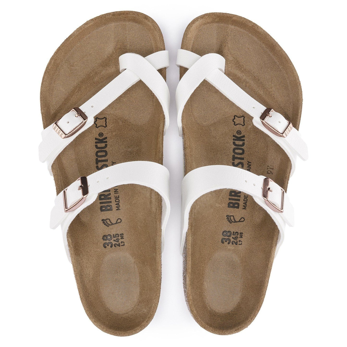 Mayari | Birko - Flor | White - sandals - Birkenstock