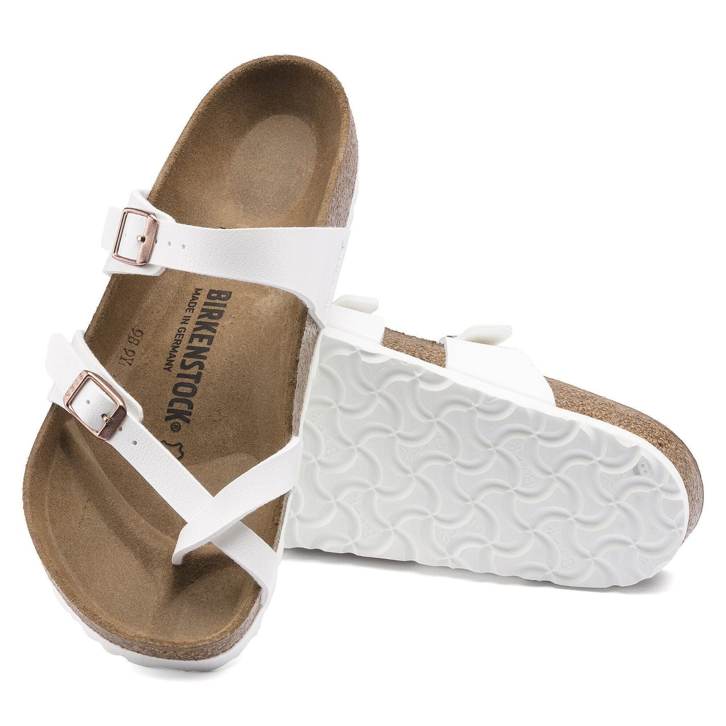 Mayari | Birko - Flor | White - sandals - Birkenstock