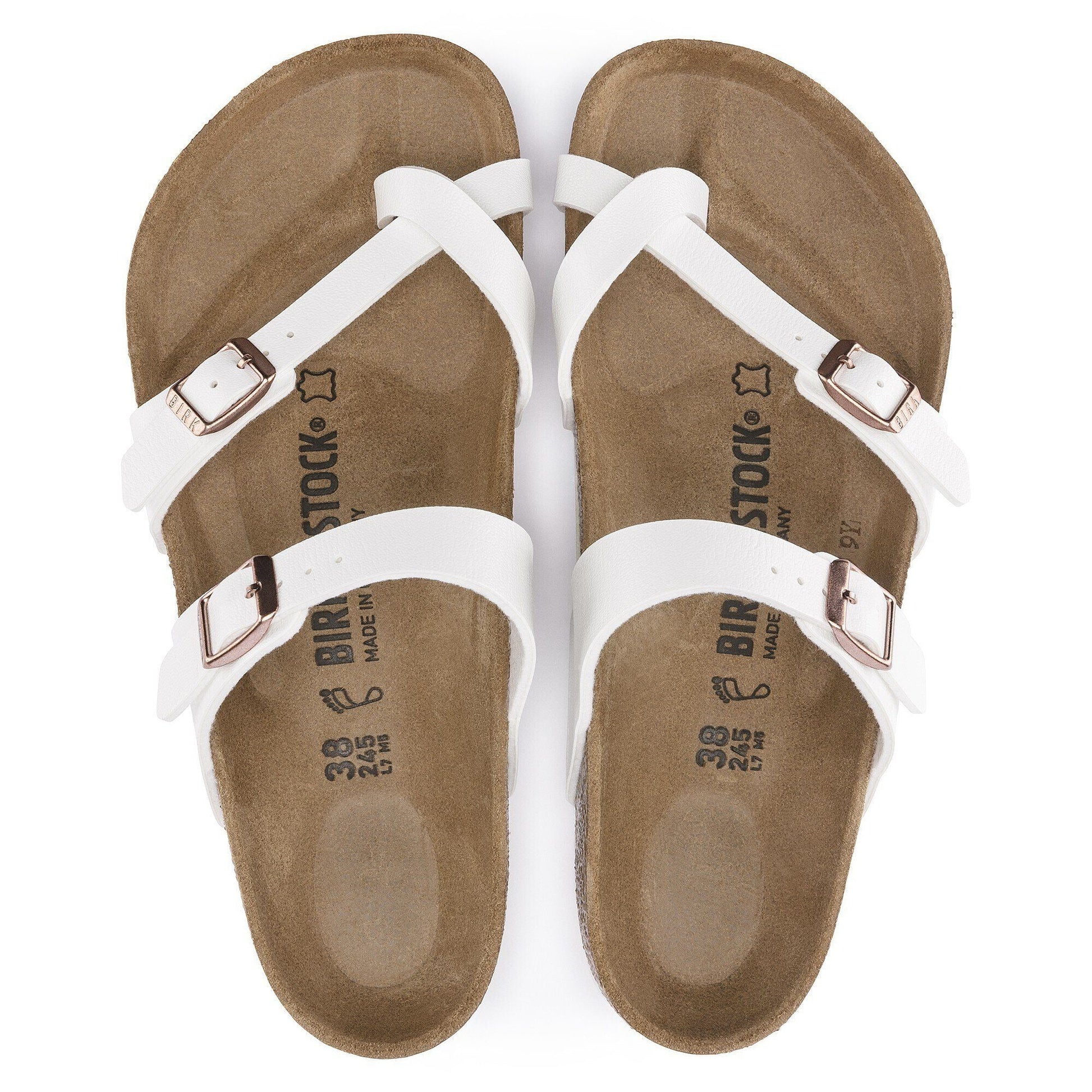 Mayari | Birko - Flor | White - sandals - Birkenstock