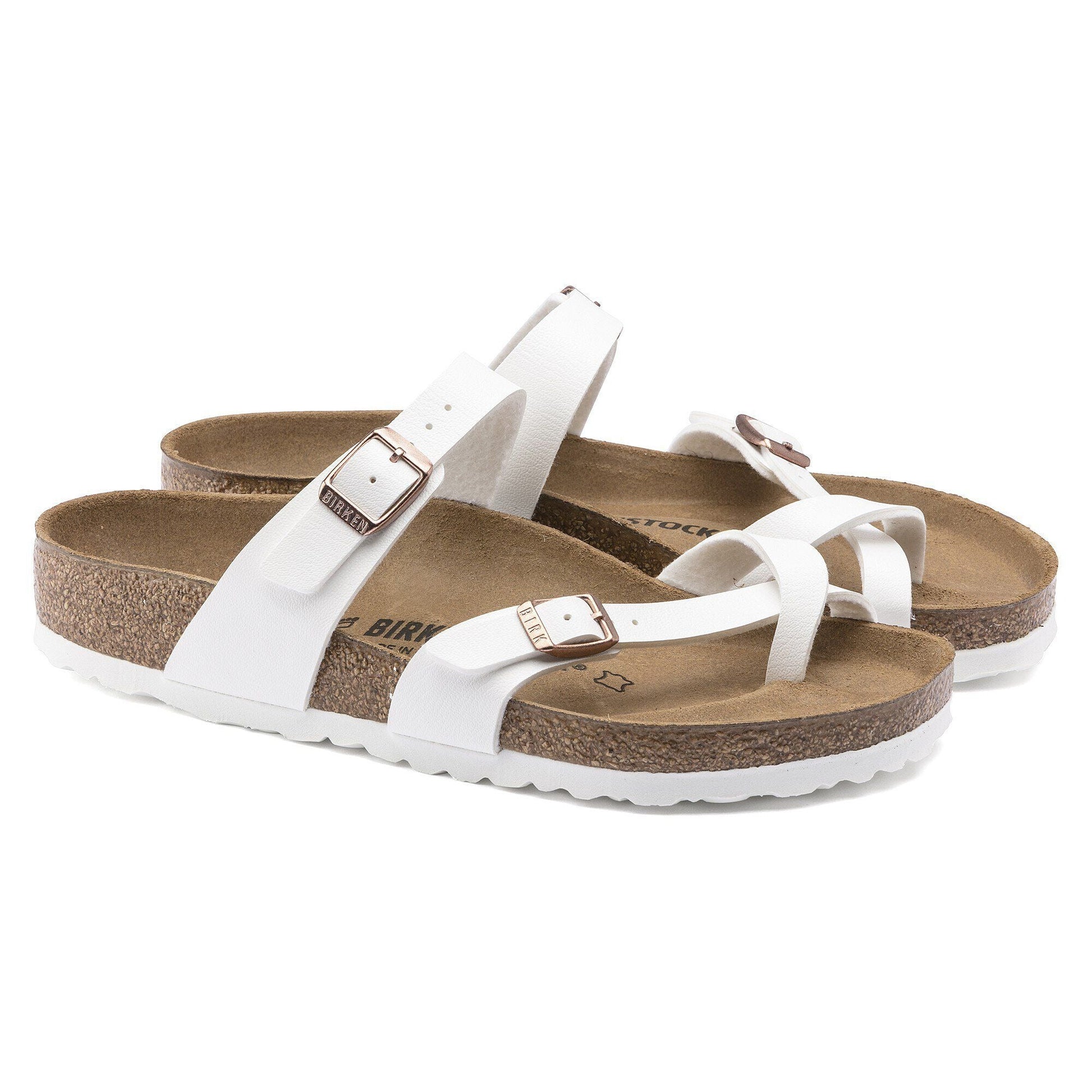 Mayari | Birko - Flor | White - sandals - Birkenstock