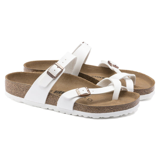 Mayari | Birko - Flor | White - sandals - Birkenstock
