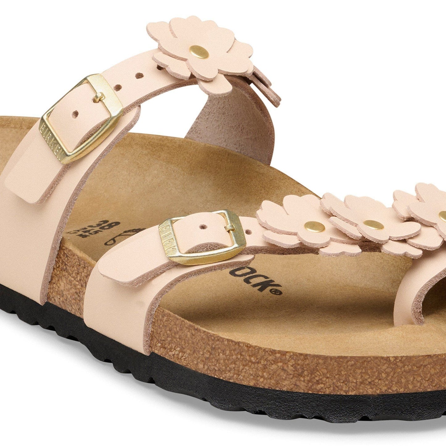 Mayari Flower | Leather | Light Rose - sandals - Birkenstock