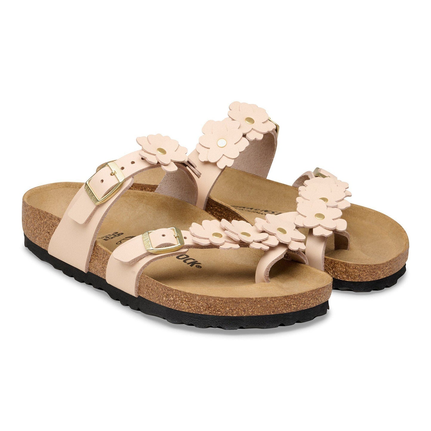 Mayari Flower | Leather | Light Rose - sandals - Birkenstock