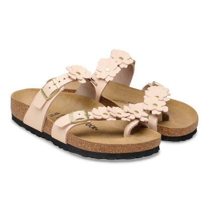 Mayari Flower | Leather | Light Rose - sandals - Birkenstock