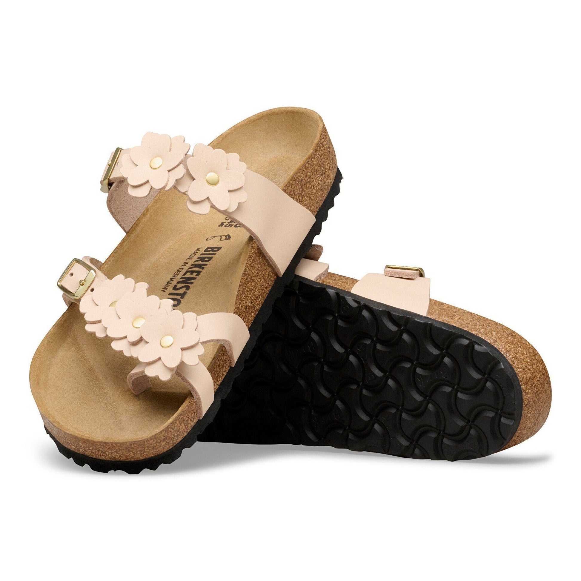 Mayari Flower | Leather | Light Rose - sandals - Birkenstock