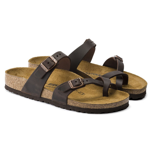 Mayari | Oiled Leather | Habana Brown - sandals - Birkenstock