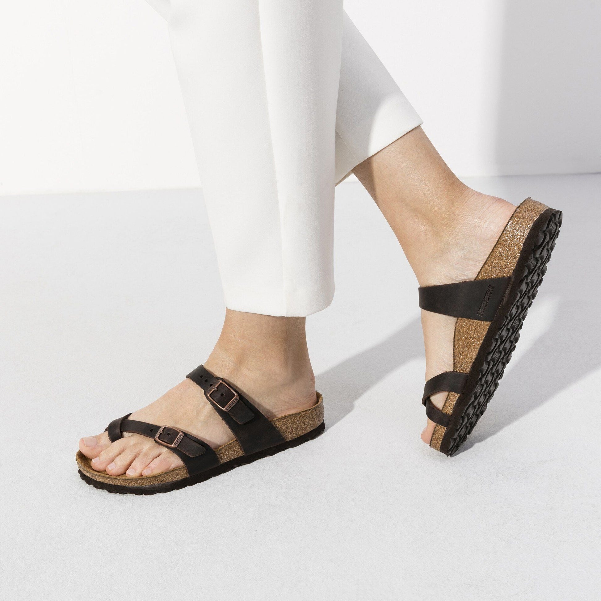 Mayari | Oiled Leather | Habana Brown - sandals - Birkenstock