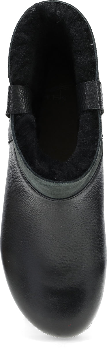 Mckenzie | Waxy Milled /Shearling | Black - Boot - Dansko