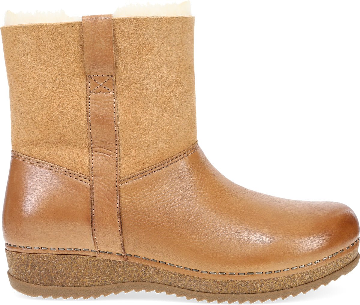 Mckenzie | Waxy Milled/Shearling | Tan - Boot - Dansko