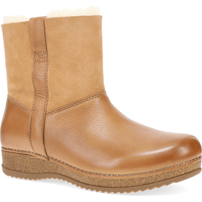 Mckenzie | Waxy Milled/Shearling | Tan - Boot - Dansko