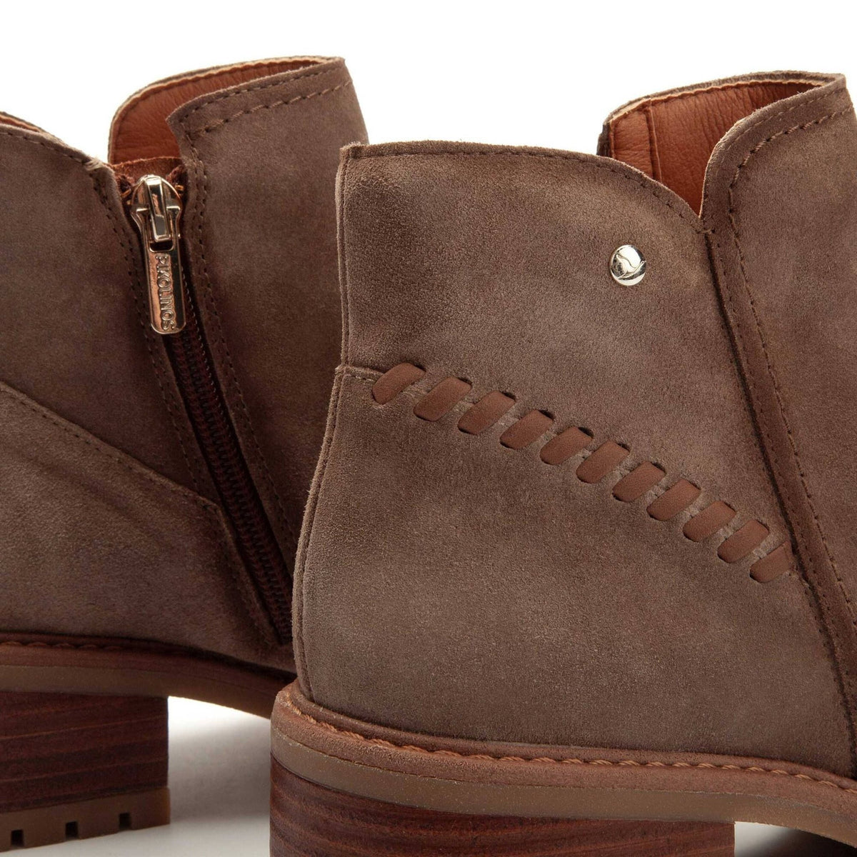 Medina Ankle Booties | Suede | Taupe - Boot - Pikolinos