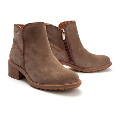 Medina Ankle Booties | Suede | Taupe - Boot - Pikolinos
