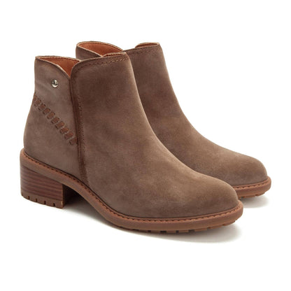 Medina Ankle Booties | Suede | Taupe - Boot - Pikolinos