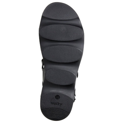 Medusa | Leather | Black - sandals - Wolky