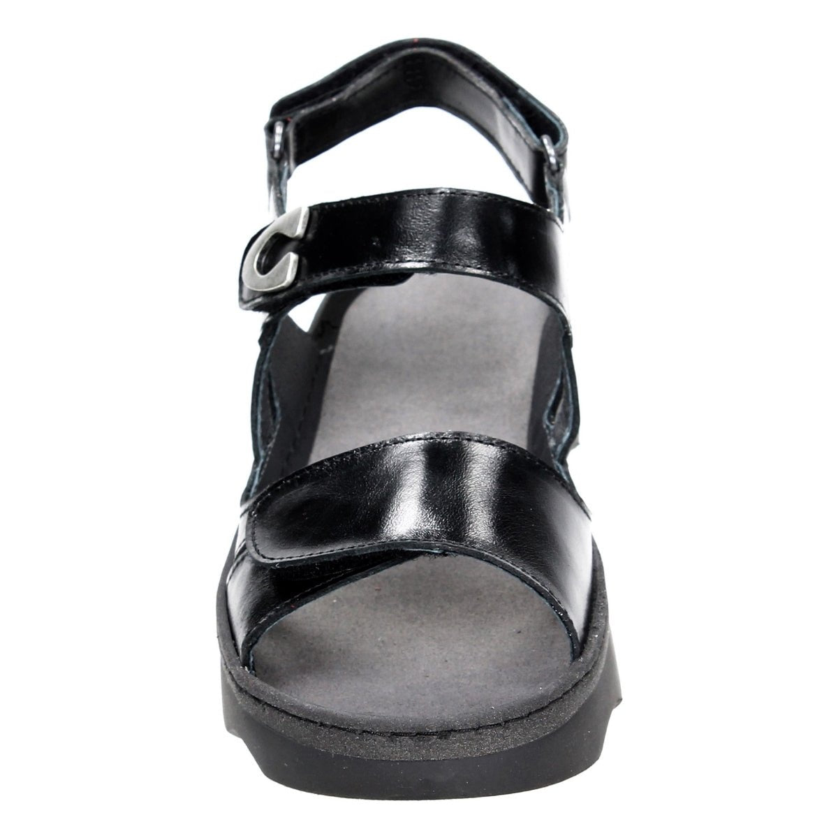 Medusa | Leather | Black - sandals - Wolky