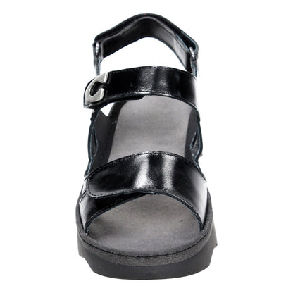 Medusa | Leather | Black - sandals - Wolky