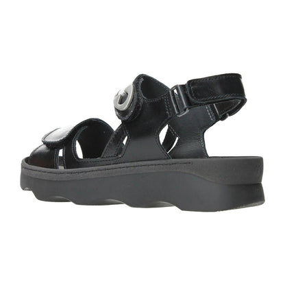 Medusa | Leather | Black - sandals - Wolky