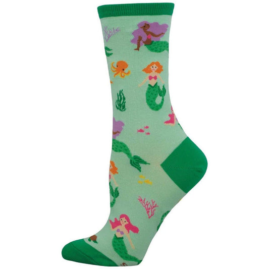 Mermaid Murmurs | Women | Green - socks - Socksmith