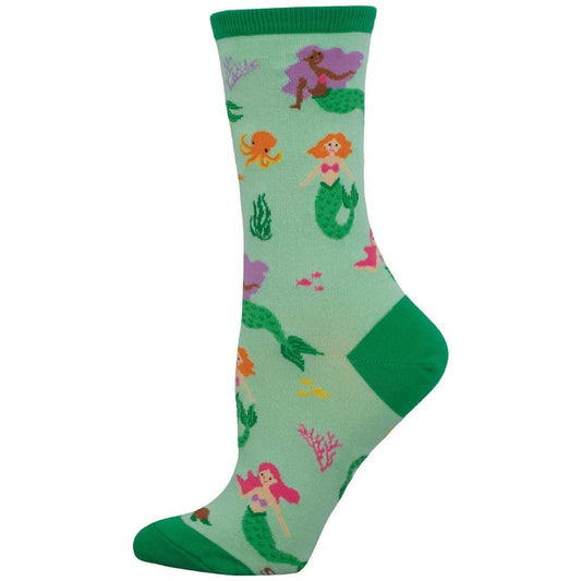 Mermaid Murmurs | Women | Green - Socks - Socksmith