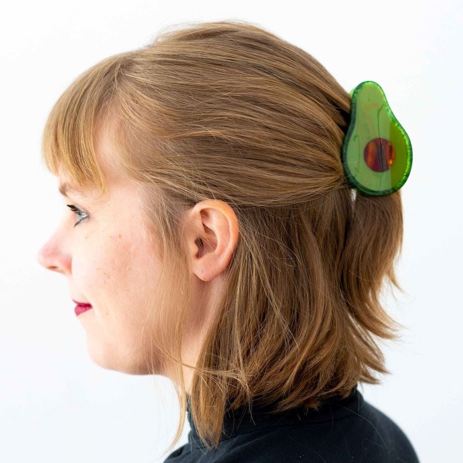 Midi Avocado Hair Claw Clip - HAIR - JENNY LEMONS