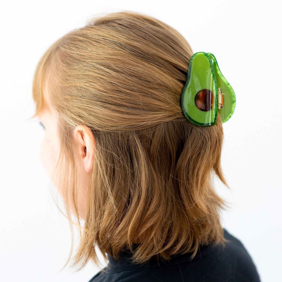 Midi Avocado Hair Claw Clip - HAIR - JENNY LEMONS