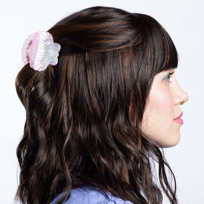 Midi Scallop Shell Hair Claw Clip - HAIR - JENNY LEMONS