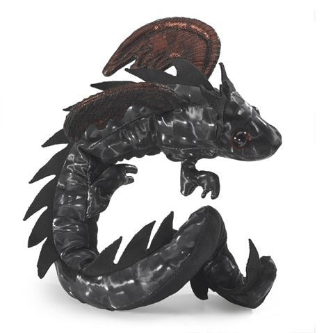 Midnight Dragon Wrist Puppet - TOY - FOLKMANIS