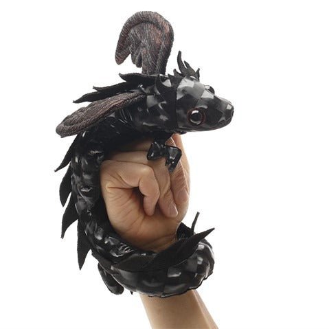 Midnight Dragon Wrist Puppet - TOY - FOLKMANIS