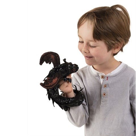 Midnight Dragon Wrist Puppet - TOY - FOLKMANIS